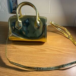 Gold Metallic Handbag